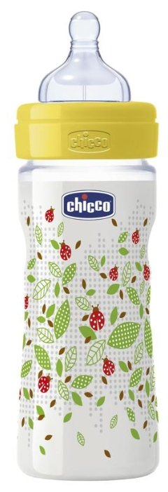 Chicco Бутылочка с соской из силикона Well-Being, средний поток, 250 мл с 2 мес. (фото modal 13)