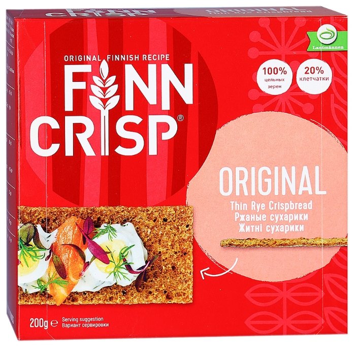 Сухарики Finn Crisp ржаные (коробка) 200 г (фото modal 1)