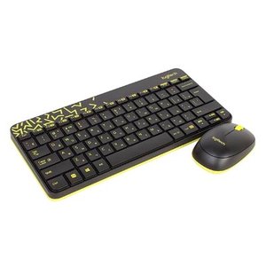 Клавиатура и мышь Logitech MK240 Nano Black-Yellow USB (фото modal nav 1)