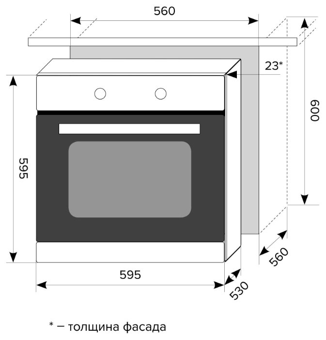 Духовой шкаф LEX EDM 070 IV (фото modal 2)