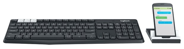 Клавиатура Logitech Multi-Device Stand Combo K375s Black Bluetooth (фото modal 2)