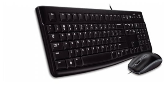 Клавиатура и мышь Logitech Desktop MK120 Black USB (фото modal 2)