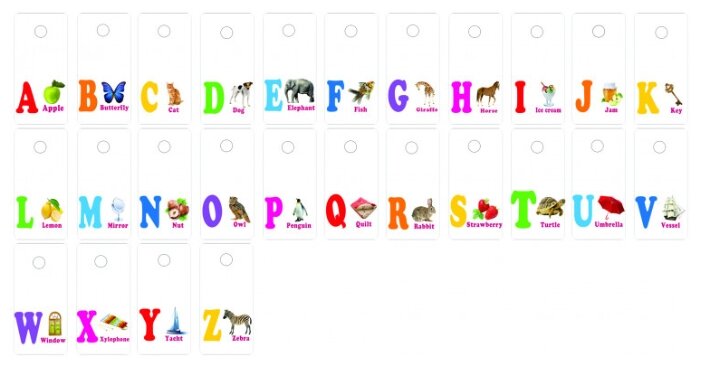 Набор карточек Шпаргалки для мамы Учим буквы (английские) 5-10 лет 5x3 см 26 шт. (фото modal 3)