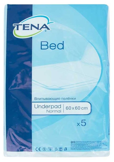 Пеленки TENA Bed Нормал (770056) 60 х 60 см (5 шт.) (фото modal 1)