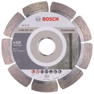 Диск алмазный отрезной 125x1.6x22.23 BOSCH Standard for Concrete 2608602197 (фото modal nav 1)