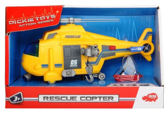 Вертолет Dickie Toys спасательный (203302003) 17 см (фото modal 3)