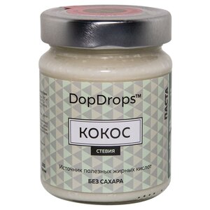 DopDrops Паста ореховая Кокос (стевия) стекло (фото modal nav 1)