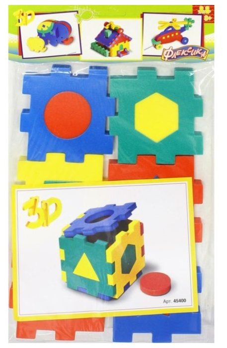 Сортер Флексика Кубик с геометрическими фигурами (фото modal 2)