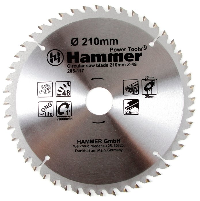 Пильный диск Hammer Flex 205-117 CSB WD 210х30 мм (фото modal 1)