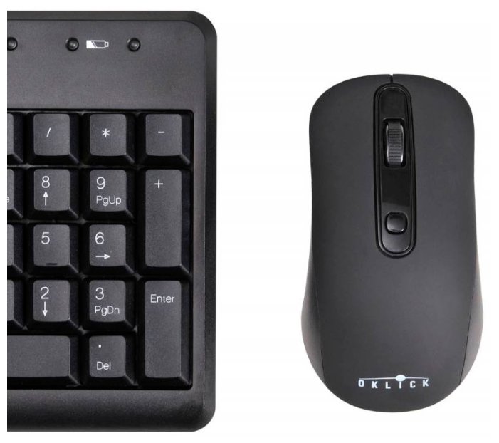 Клавиатура и мышь Oklick 270 M Black USB (фото modal 6)