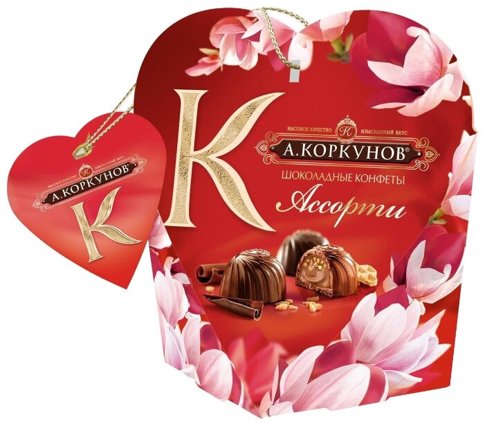 Набор конфет Коркунов Ассорти сердце 64 г (фото modal 3)