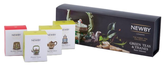 Чай Newby Green teas & Tisanes ассорти подарочный набор (фото modal 2)