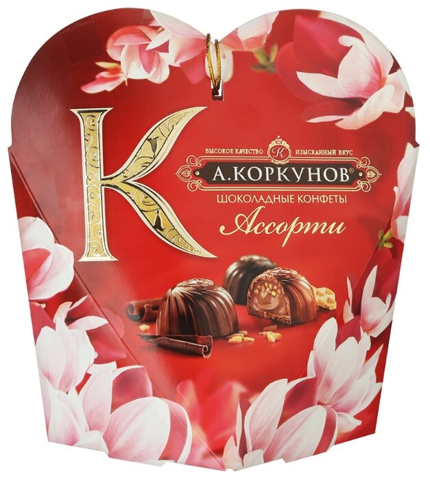 Набор конфет Коркунов Ассорти сердце 64 г (фото modal 1)