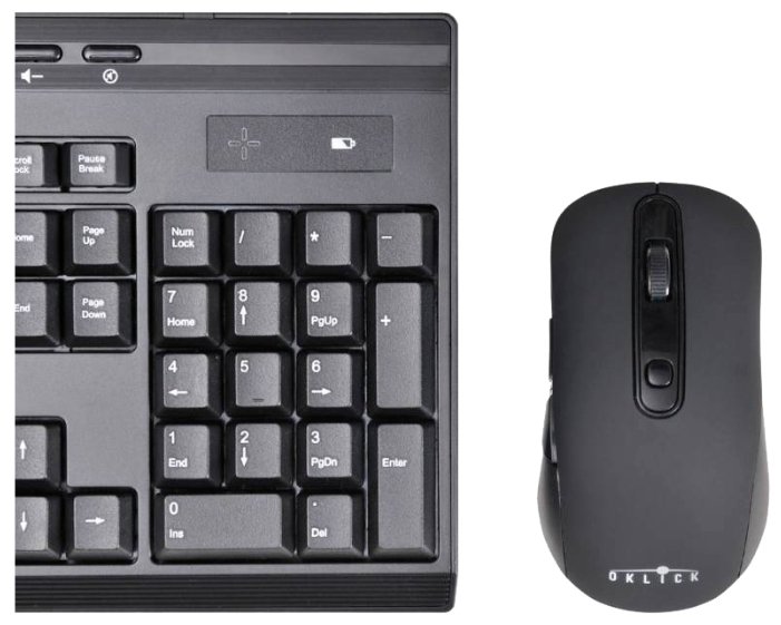 Клавиатура и мышь Oklick 280 M Black USB (фото modal 4)
