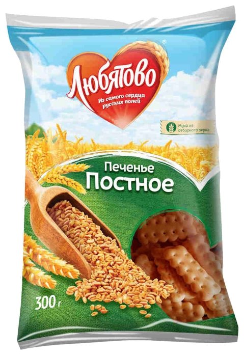 Печенье Любятово Постное, 300 г (фото modal 1)
