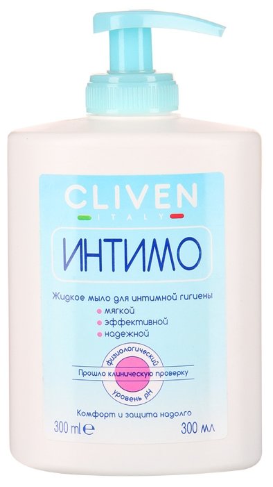 Cliven Жидкое мыло для интимной гигиены Cliven Intimo, 300 мл (фото modal 1)