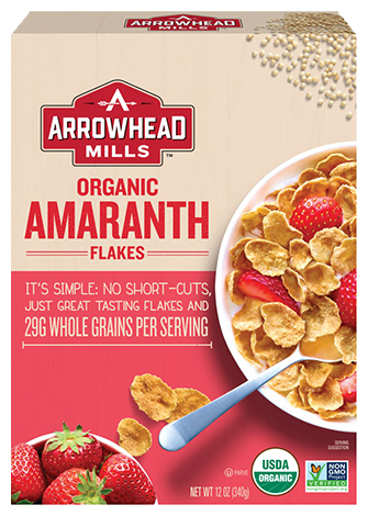 Готовый завтрак Arrowhead Mills Organic Amaranth Flakes хлопья, коробка (фото modal 1)
