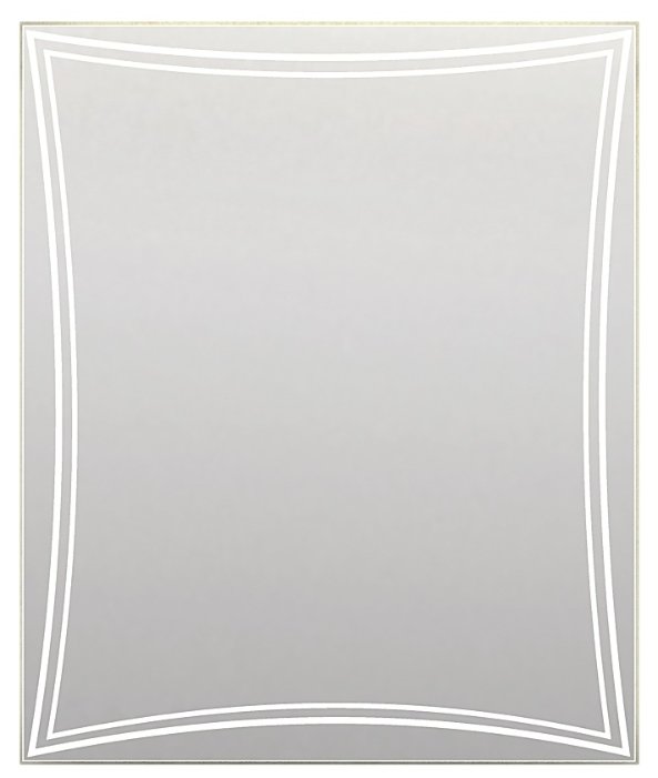 Зеркало Marka One Brio 75 Light (75х90) без рамы (фото modal 1)