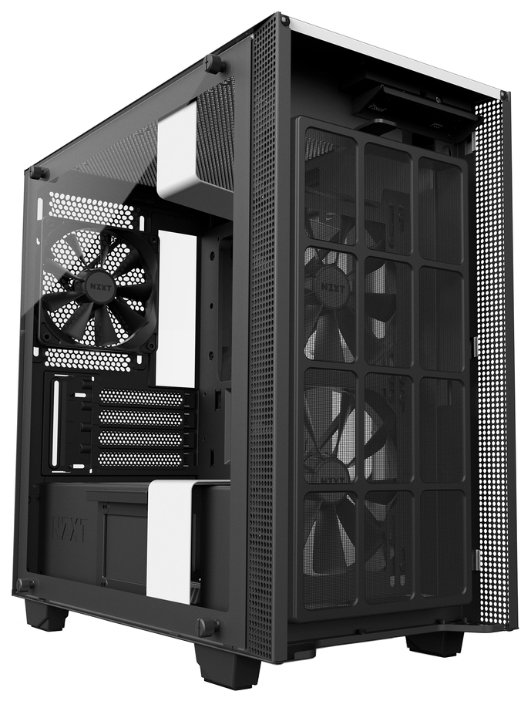 Компьютерный корпус NZXT H400 White/black (фото modal 3)