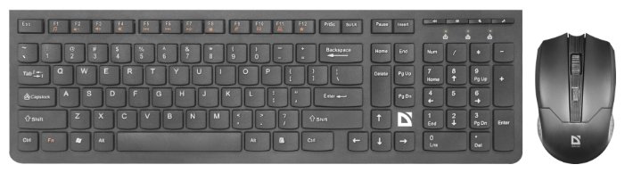 Клавиатура и мышь Defender Columbia C-775 Black USB (фото modal 1)