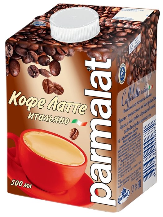 Коктейль молочный Parmalat кофе латте итальяно 0.5 л (фото modal 1)