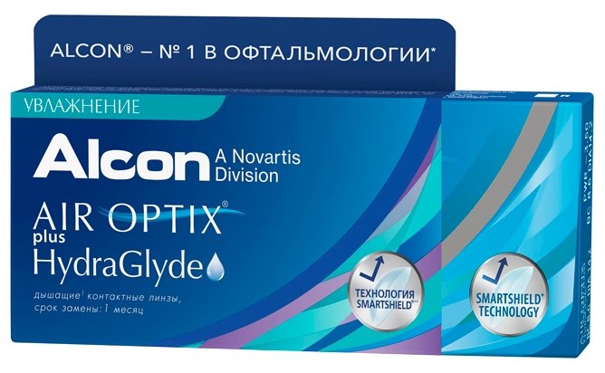 Air Optix (Alcon) Plus HydraGlyde (6 линз) (фото modal 2)