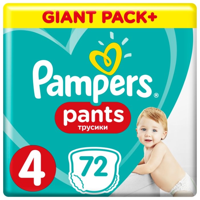 Pampers трусики Pants 4 (9-15 кг) 72 шт. (фото modal 3)