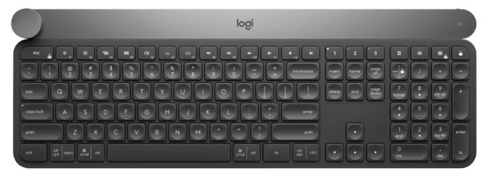 Клавиатура Logitech Craft Advanced keyboard Grey Bluetooth (фото modal 1)
