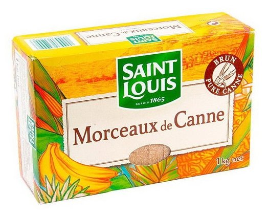 Сахар Saint Louis Тростниковый коричневый кусковой (фото modal 1)