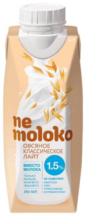Овсяный напиток nemoloko Классическое лайт 1.5% (фото modal 1)