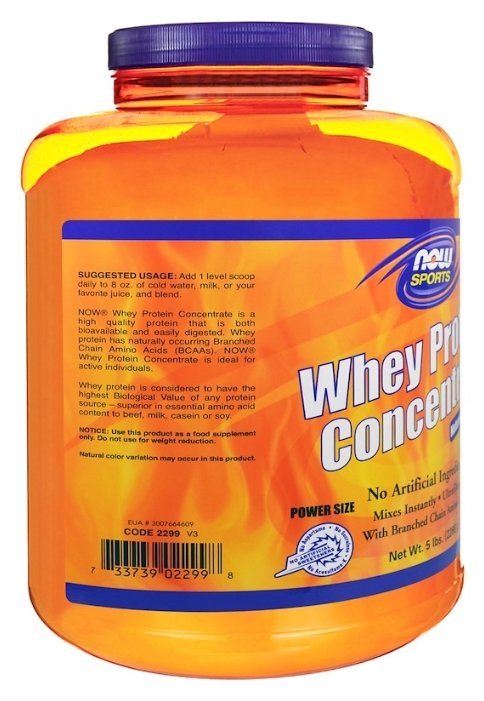 Протеин NOW Whey Protein Concentrate (2268 г) (фото modal 3)