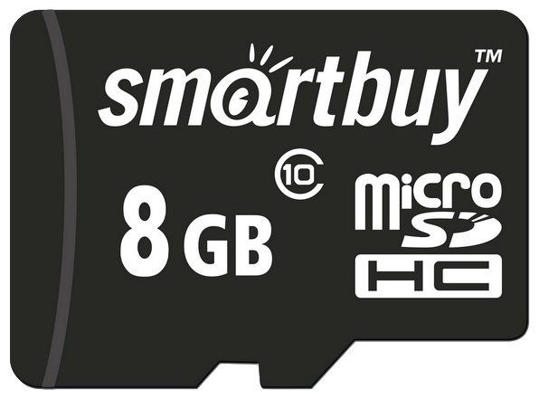Карта памяти SmartBuy microSDHC Class 10 8GB + SD adapter (фото modal 1)