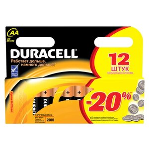 Батарейка AA Duracell LR6-12BL BASIC (фото modal nav 1)