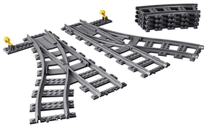 Дополнительные элементы для конструктора LEGO City 60238 Рельсы и стрелки (фото modal 3)