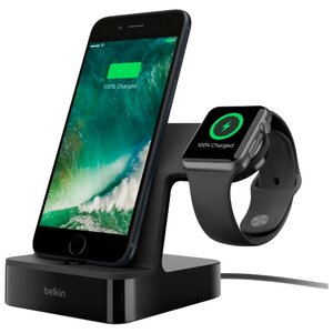 Док-станция универсальная Belkin PowerHouse Charge Dock for Apple Watch + iPhone (фото modal nav 1)