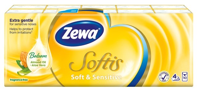 Платочки Zewa Softis Soft&Sensitive (фото modal 1)