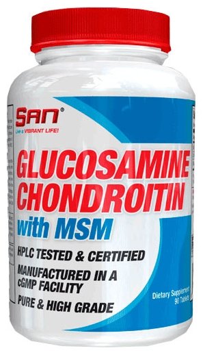 Препарат для укрепления связок и суставов S.A.N. Glucosamine Chondroitin 90 шт. (фото modal 1)
