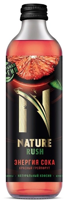 Тонизирующий напиток NATURE RUSH Энергия сока Красный грейпфрут (фото modal 1)