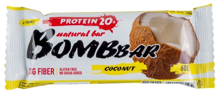 BombBar протеиновый батончик Natural Bar + Vitamin C (60 г)(20 шт.) (фото modal 10)