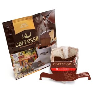Молотый кофе Coffesso Crema Delicato, в дрип-пакетах (фото modal nav 5)