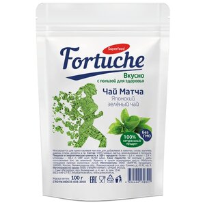 Fortuche чай Матча, пластиковый пакет 100 г (фото modal nav 1)