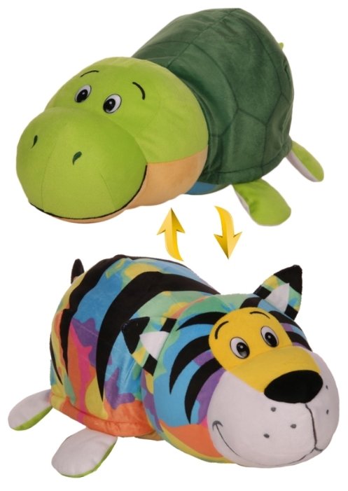 Мягкая игрушка 1 TOY Вывернушка Радужный тигр-Черепаха 20 см (фото modal 1)