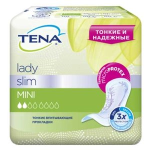 Урологические прокладки TENA Lady Slim Mini (10 шт.) (фото modal nav 1)