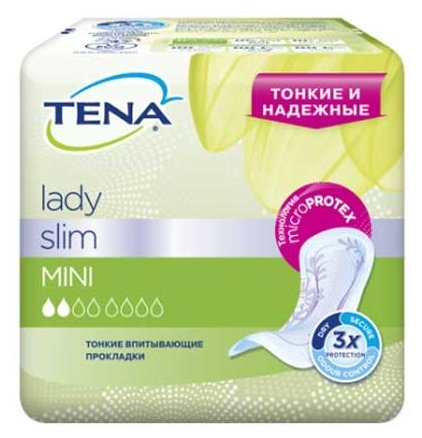 Урологические прокладки TENA Lady Slim Mini (10 шт.) (фото modal 1)