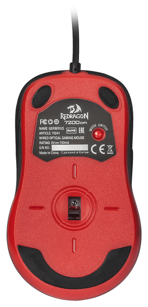 Мышь Redragon GERDERUS Black-Red USB (фото modal 11)