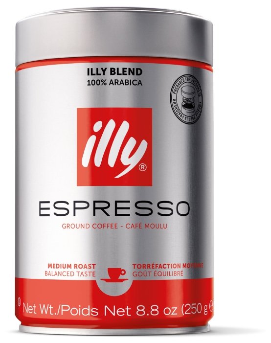 Кофе молотый Illy Espresso средняя обжарка (фото modal 1)