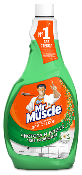 Жидкость Mr. Muscle Профессионал для стекол с нашатырным спиртом сменный блок (фото modal 1)
