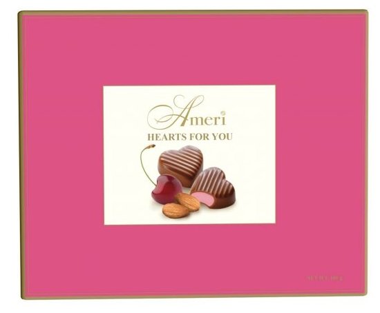 Набор конфет Ameri «Hearts for you» пралине с начинкой амарена 125 г (фото modal 1)