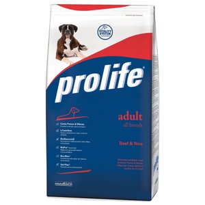 Корм для собак Prolife Adult All Breeds с говядиной и рисом (фото modal nav 1)