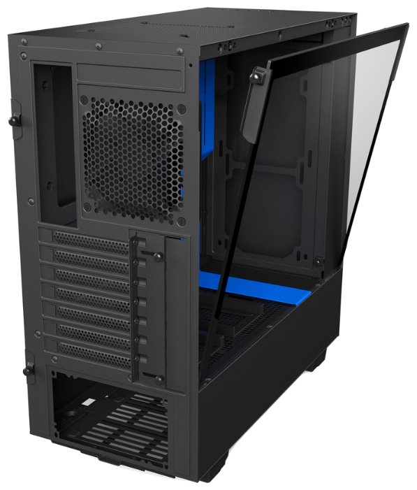 Компьютерный корпус NZXT H500 Black/blue (фото modal 9)